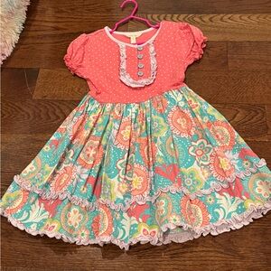 Matilda Jane Polka Dot Floral Dress- super cute- gently used.